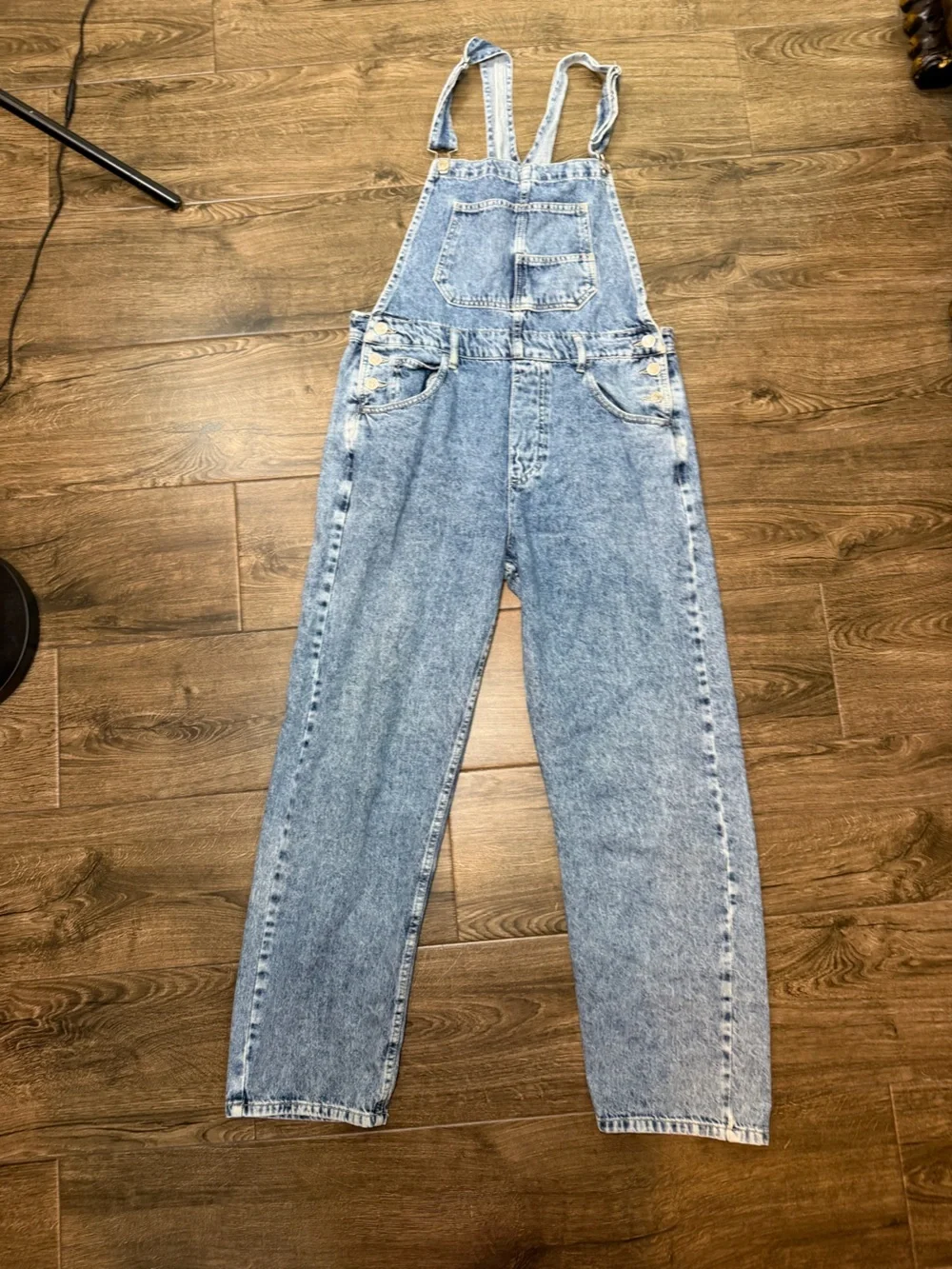 Free People We The Free Ziggy Denim Overalls Size Medium
